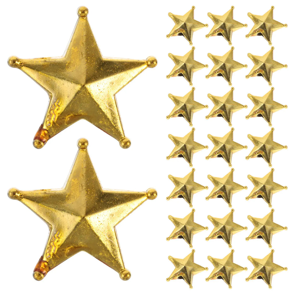 Christmas Tree Topper Stars 50 Pack Mini Gold Treetop Decorations for Home Holiday Party Decor