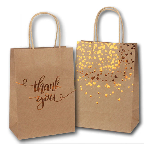 5 pcs Kraft Paper Bags Snowman Christmas Gift Bags with Handle 15x8x21cm Cookie Packaging Bags Wedding Party Favor Boxes