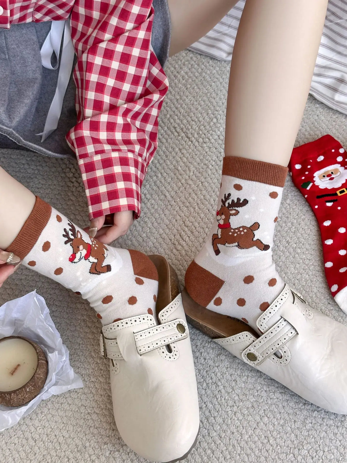 Creative Christmas Socks Autumn Winter Snowman Cartoon Socks European American New Year Fashion Funny Socks Santa Claus for Gift