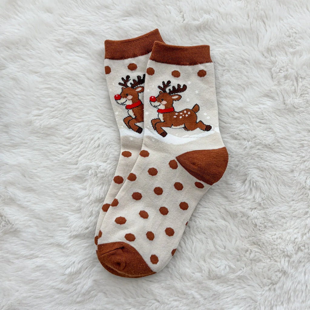 Creative Christmas Socks Autumn Winter Snowman Cartoon Socks European American New Year Fashion Funny Socks Santa Claus for Gift