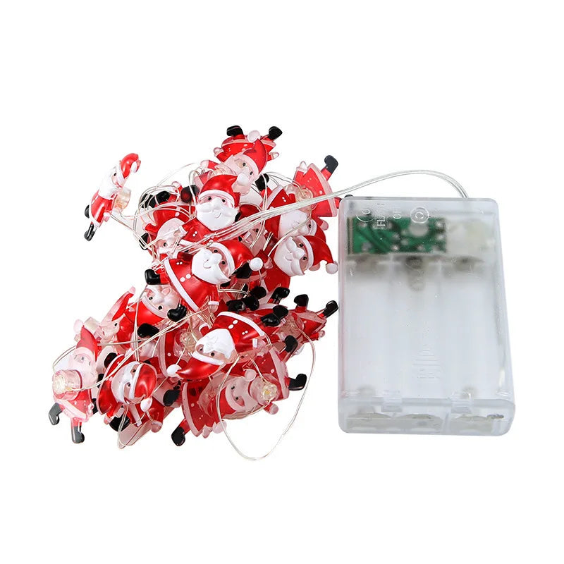 Christmas Decoration String Lights 2M 20 LED Fairy Garland Battery Powered Bedroom Living Room Garden Festive Light String