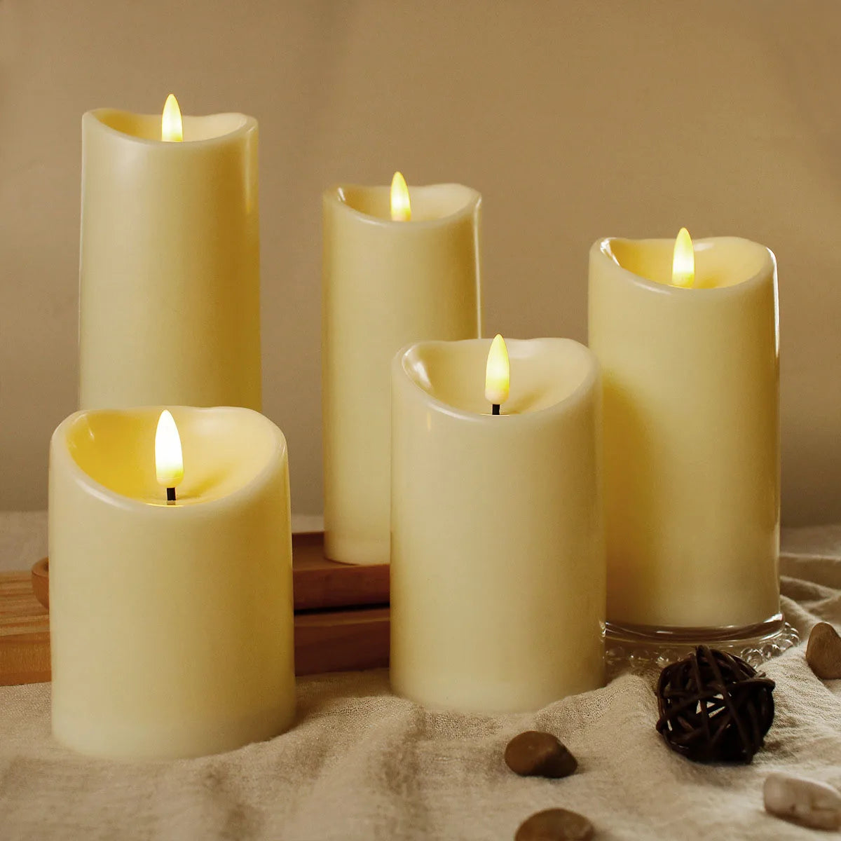 1PC Wholesale LED Candles Flameless Flickering Light Flameless Candle for Christmas Wedding Decor Birthday Party Supplie