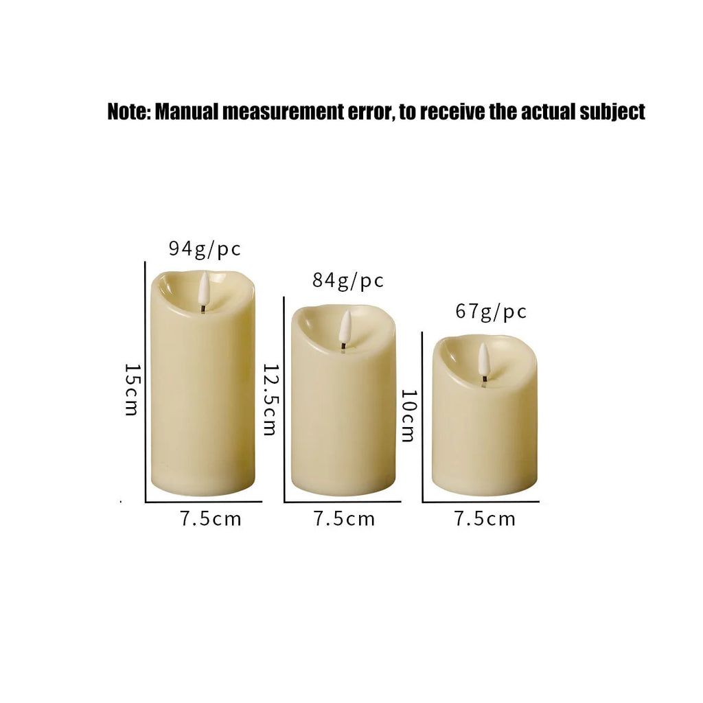 1PC Wholesale LED Candles Flameless Flickering Light Flameless Candle for Christmas Wedding Decor Birthday Party Supplie