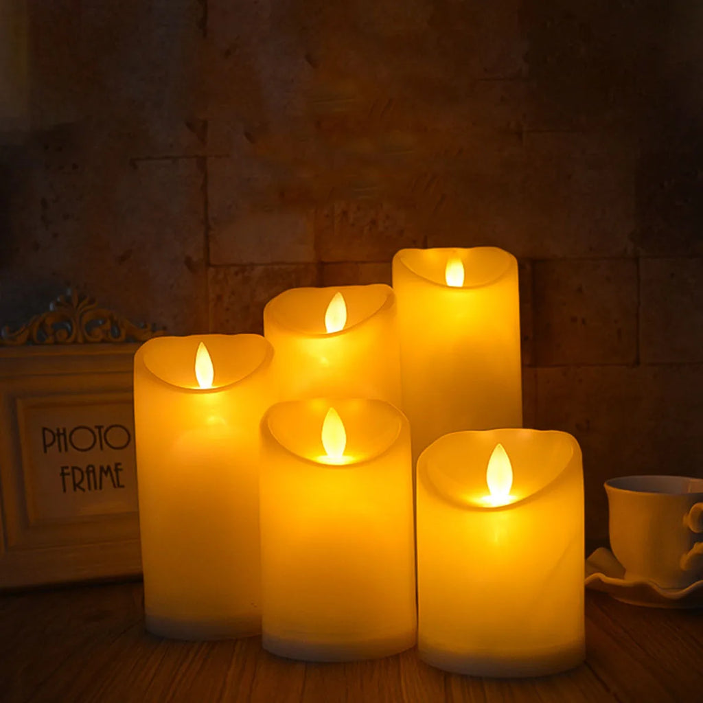 1PC Wholesale LED Candles Flameless Flickering Light Flameless Candle for Christmas Wedding Decor Birthday Party Supplie