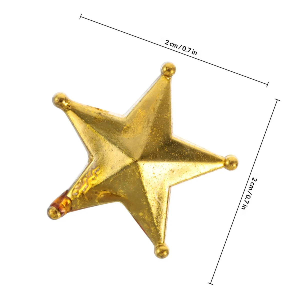 Christmas Tree Topper Stars 50 Pack Mini Gold Treetop Decorations for Home Holiday Party Decor